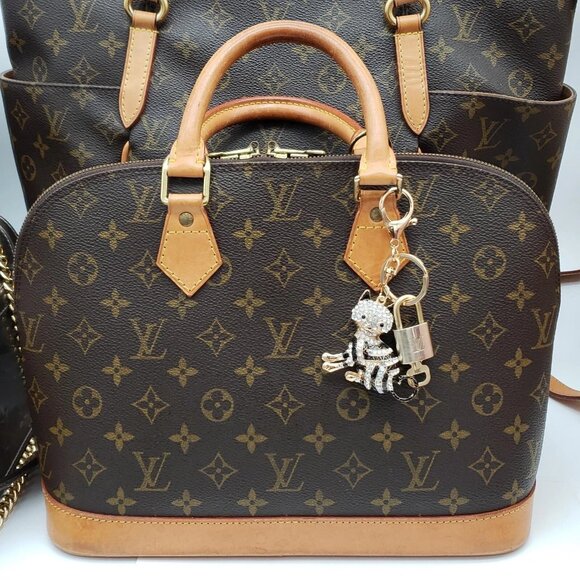 Authentic Louis Vuitton Lock & Key with unbranded Bagcharm, Keycharm, Keychain - Picture 3 of 7